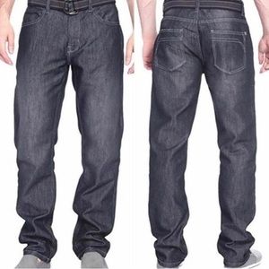 PAPER DENIM & CLOTH BRAND PREMIUM DENIM JEAN STRAIGHT LEG DARK WASH MENS 36 X 33